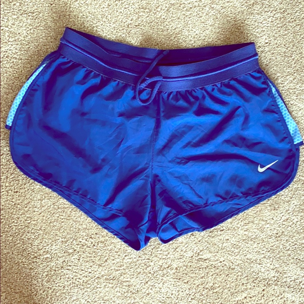 Nike dri-fit blue running shorts
